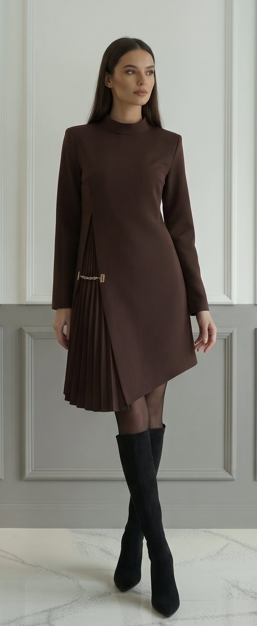 Vestido Elegante Santa – Edición Silueta Estilizada