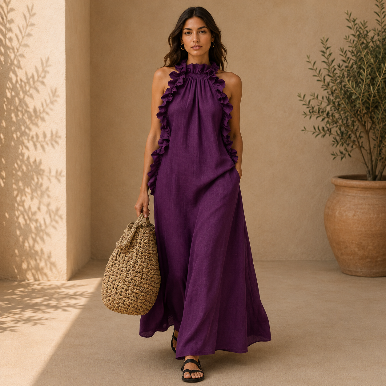 Gladys | Vestido Maxi con Bolsillos™