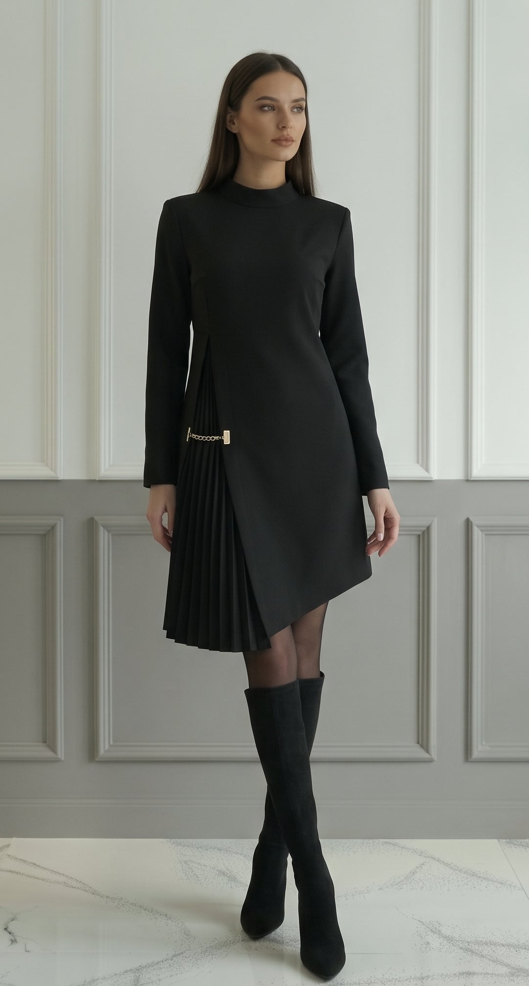 Vestido Elegante Santa – Edición Silueta Estilizada