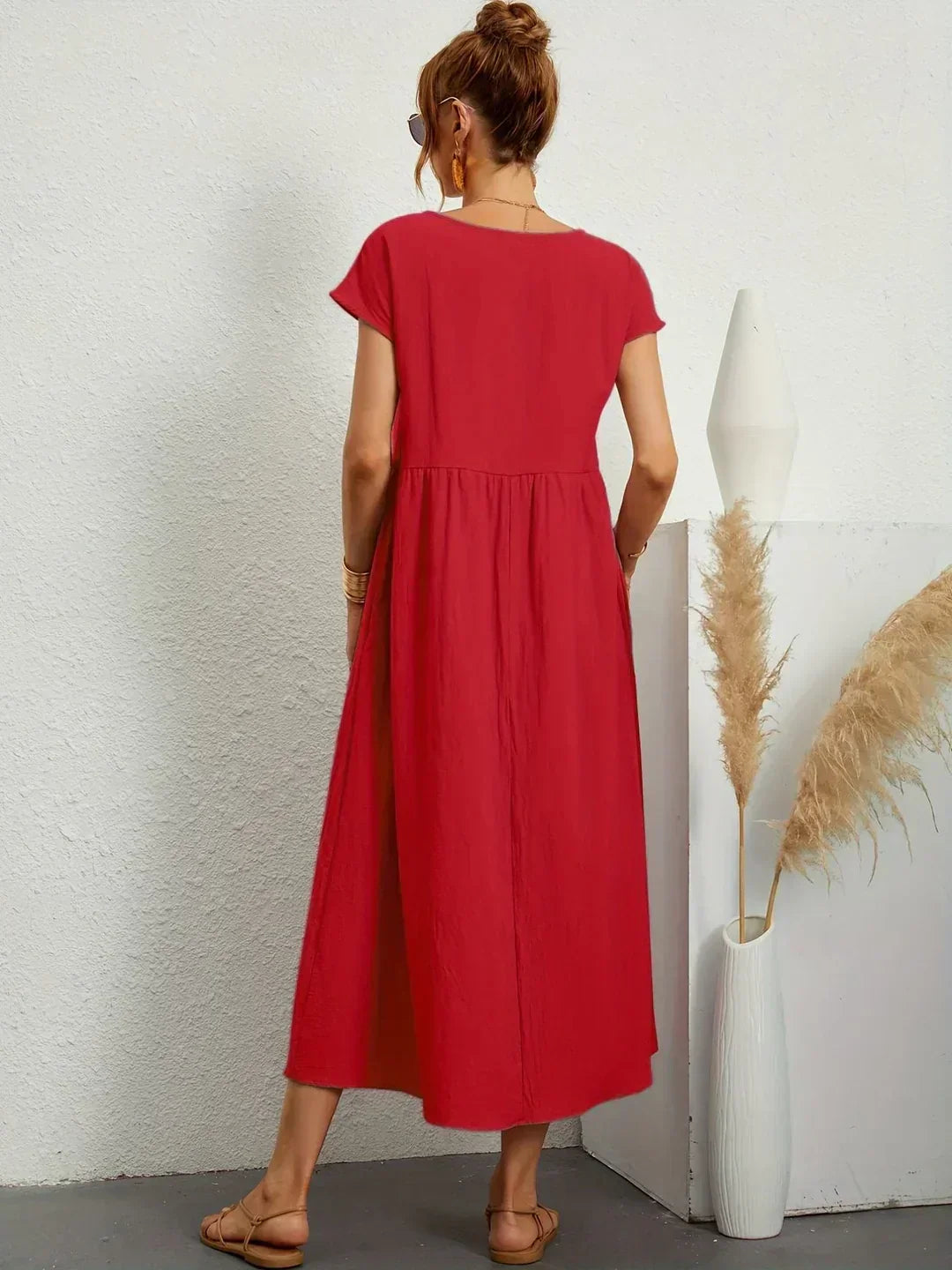 Gabriela | Vestido Medio Fluido de Elegancia Atemporal™