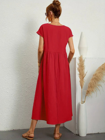 Gabriela | Vestido Medio Fluido de Elegancia Atemporal™