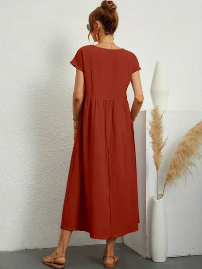 Gabriela | Vestido Medio Fluido de Elegancia Atemporal™