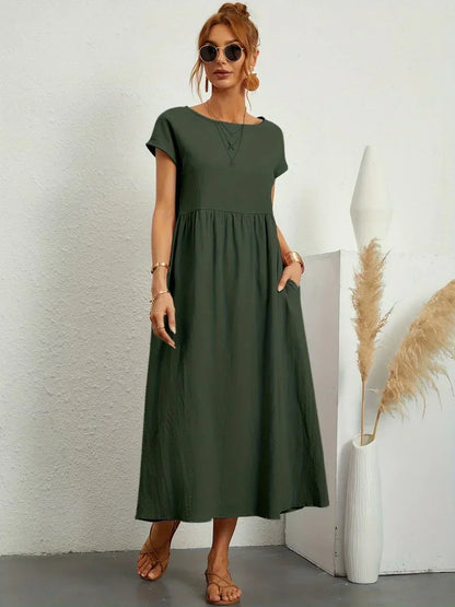 Gabriela | Vestido Medio Fluido de Elegancia Atemporal™