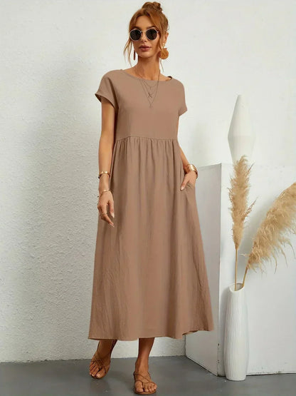 Gabriela | Vestido Medio Fluido de Elegancia Atemporal™