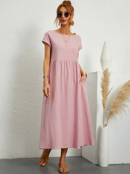 Gabriela | Vestido Medio Fluido de Elegancia Atemporal™