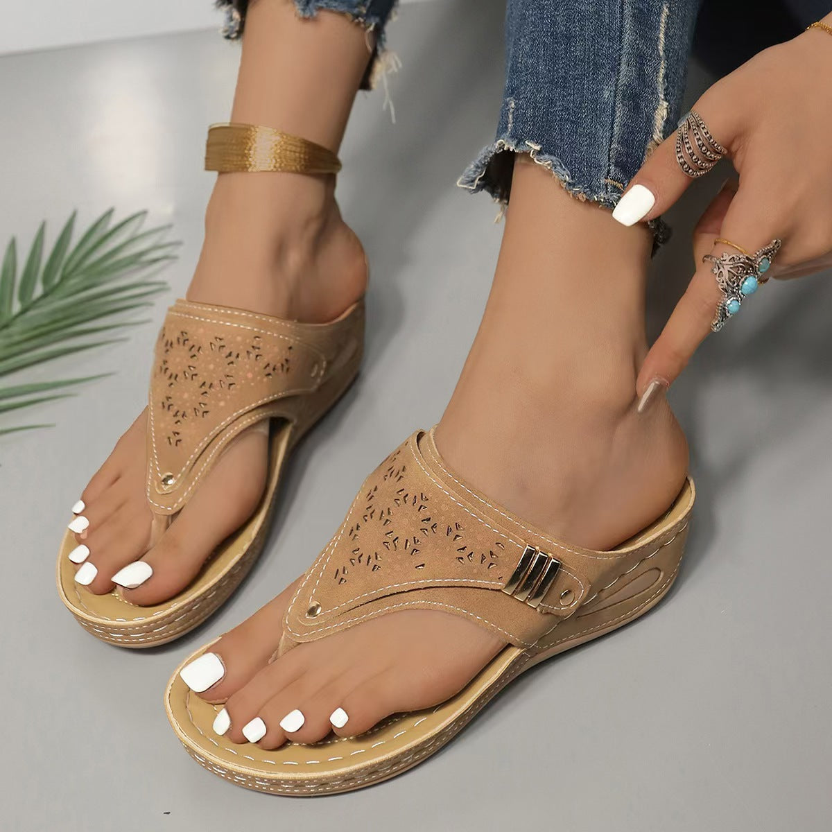 Giovanna | Sandalias con Cuña Cómodas y Estables™